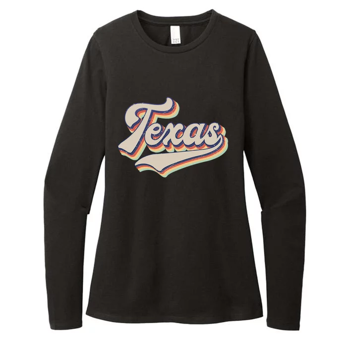 Vintage Texas Retro Sports Funny Gift Funny Gift Womens CVC Long Sleeve Shirt