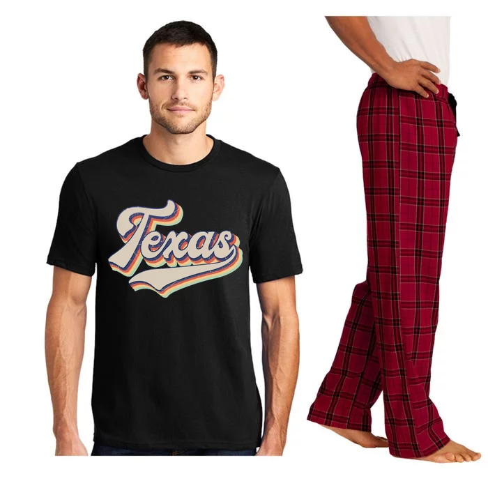 Vintage Texas Retro Sports Funny Gift Funny Gift Pajama Set