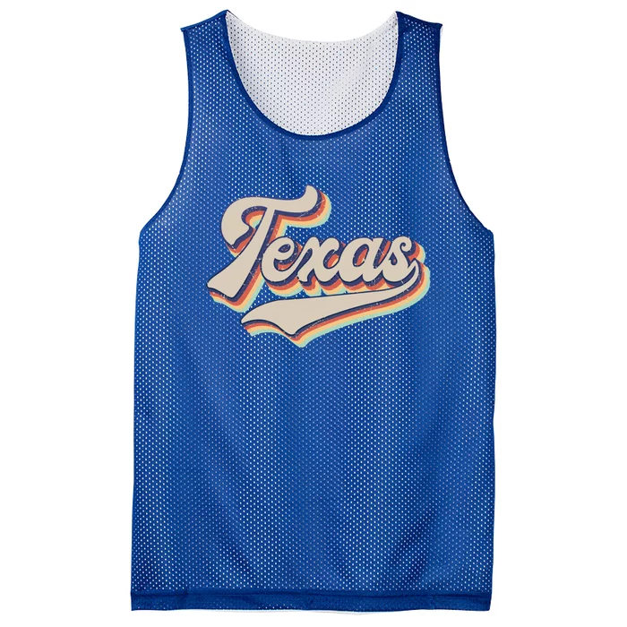 Vintage Texas Retro Sports Funny Gift Funny Gift Mesh Reversible Basketball Jersey Tank