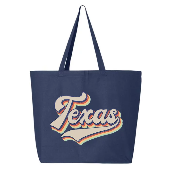 Vintage Texas Retro Sports Funny Gift Funny Gift 25L Jumbo Tote