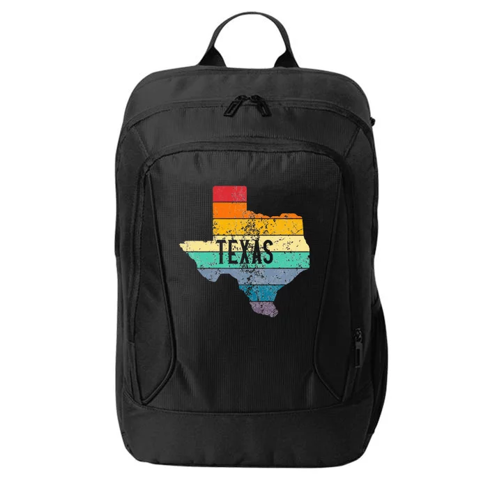 Vintage Texas Retro Sunset Distressed Apparel City Backpack