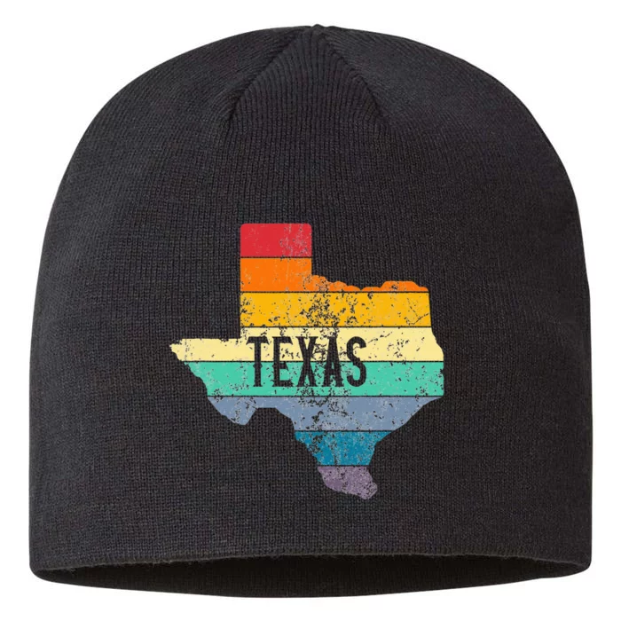 Vintage Texas Retro Sunset Distressed Apparel 8 1/2in Sustainable Knit Beanie