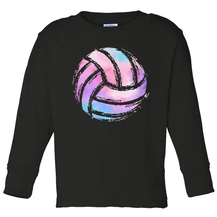 Volleyball Team Sports Beach Volleyball Player Toddler Long Sleeve Shirt