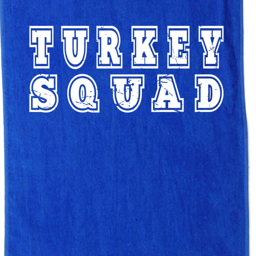 Vintage Turkey Squad Matching Team Group Family Thanksgiving Gift Platinum Collection Golf Towel