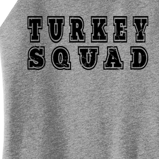 Vintage Turkey Squad Matching Team Group Family Thanksgiving Gift Women’s Perfect Tri Rocker Tank