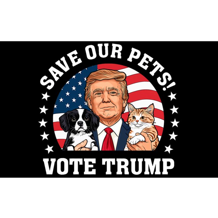 Vote Trump Save Our Pets Cats Dogs 2024 Make Pets Safe Again Bumper Sticker