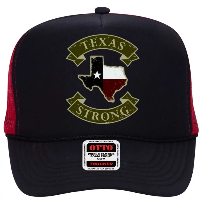 Vintage Texas Strong Logo High Crown Mesh Trucker Hat