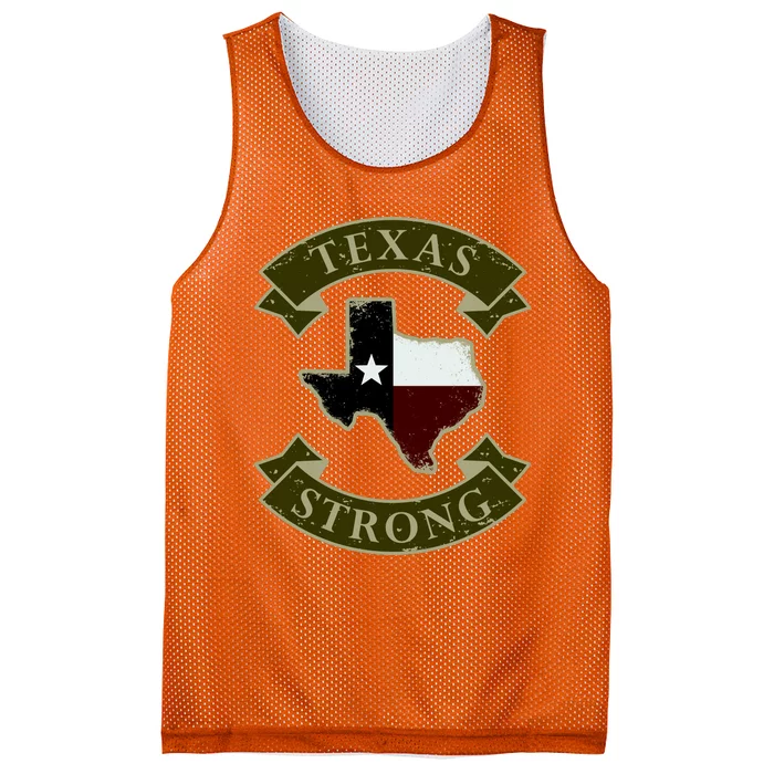 Vintage Texas Strong Logo Mesh Reversible Basketball Jersey Tank