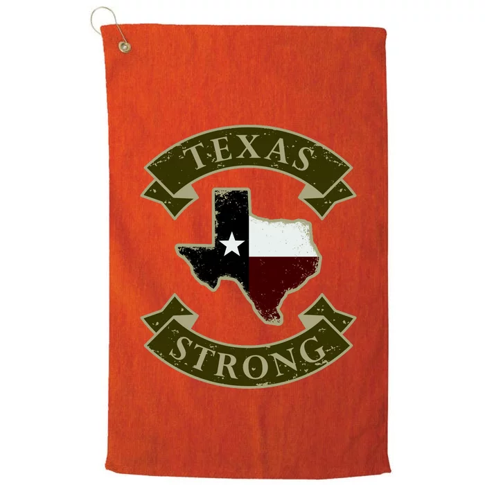 Vintage Texas Strong Logo Platinum Collection Golf Towel