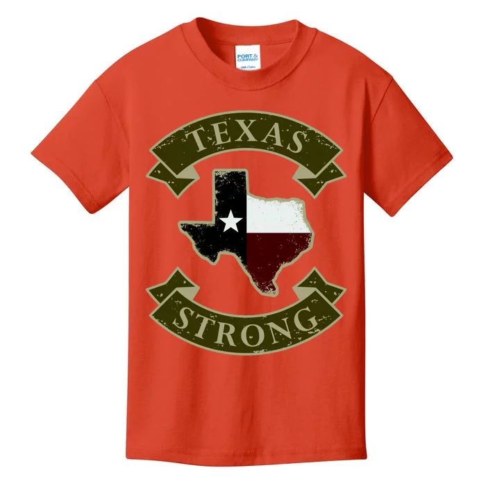 Vintage Texas Strong Logo Kids T-Shirt