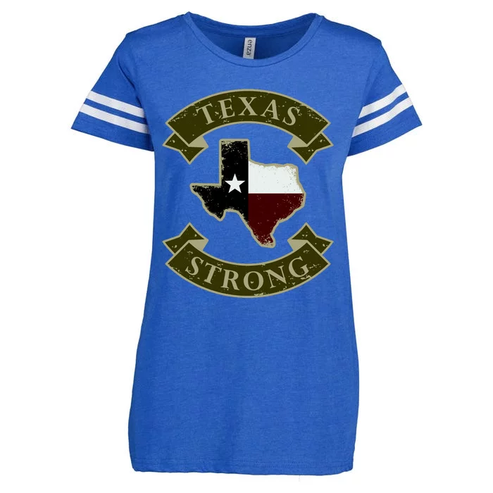 Vintage Texas Strong Logo Enza Ladies Jersey Football T-Shirt