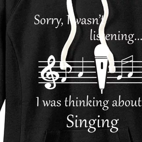 Voice Trainer Singer Music Teacher Musician Gift Women's Fleece Hoodie