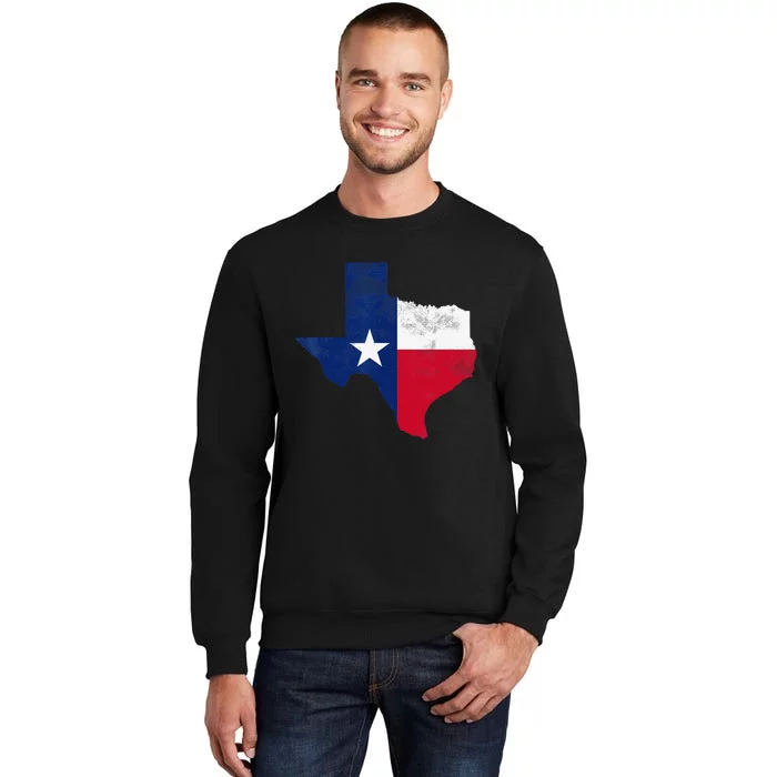 vintage Texas State USA Distressed Flag Grunge Sweatshirt