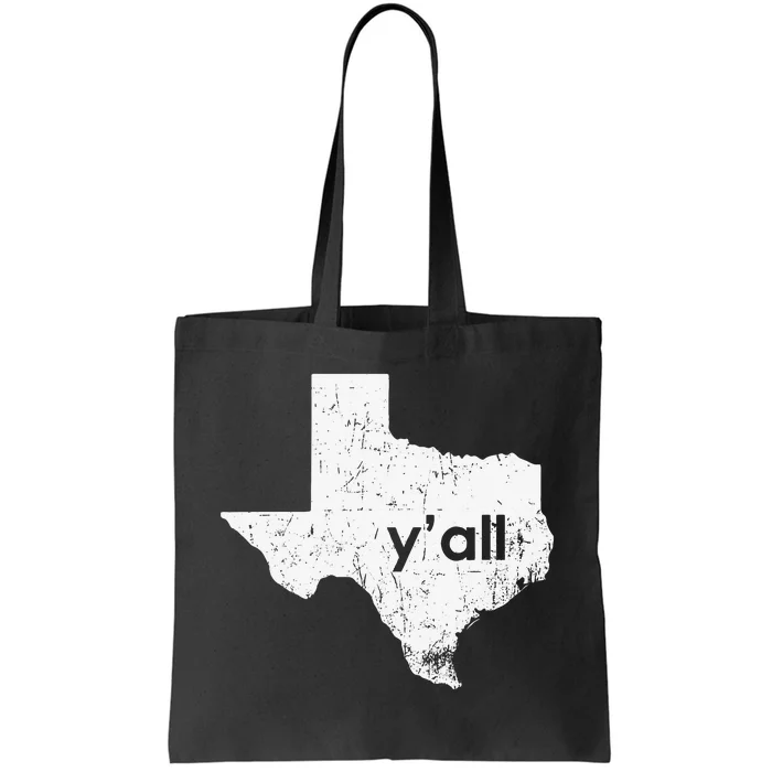 Vintage Texas State Of Texas YAll Tx State Funny Texas Tote Bag