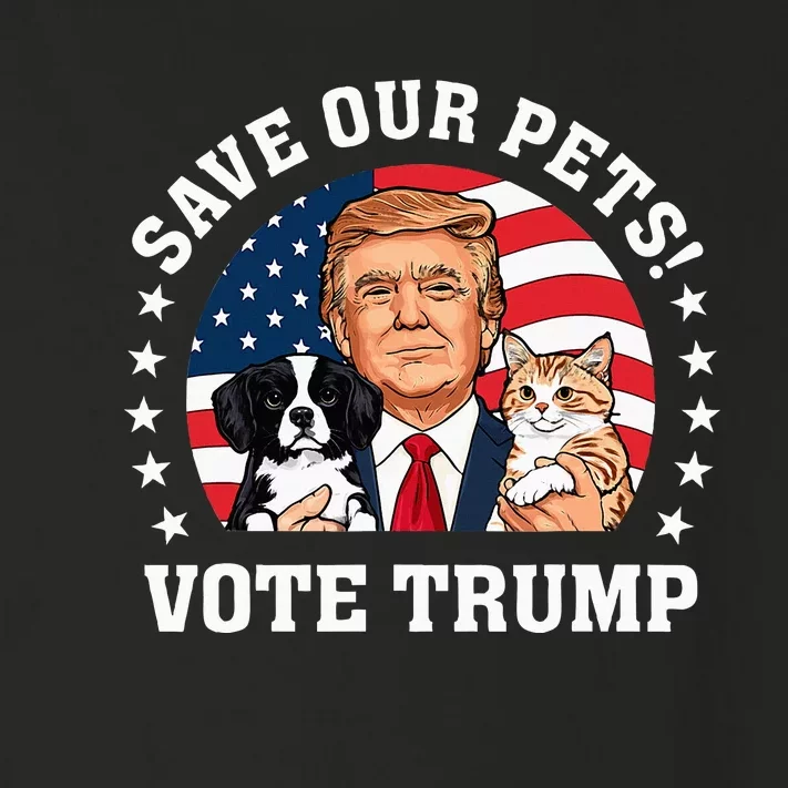 Vote Trump Save Our Pets Cats Dogs 2024 Make Pets Safe Again Toddler Long Sleeve Shirt