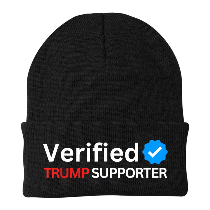 Verified Trump Supporter President 2024 Usa America Knit Cap Winter Beanie