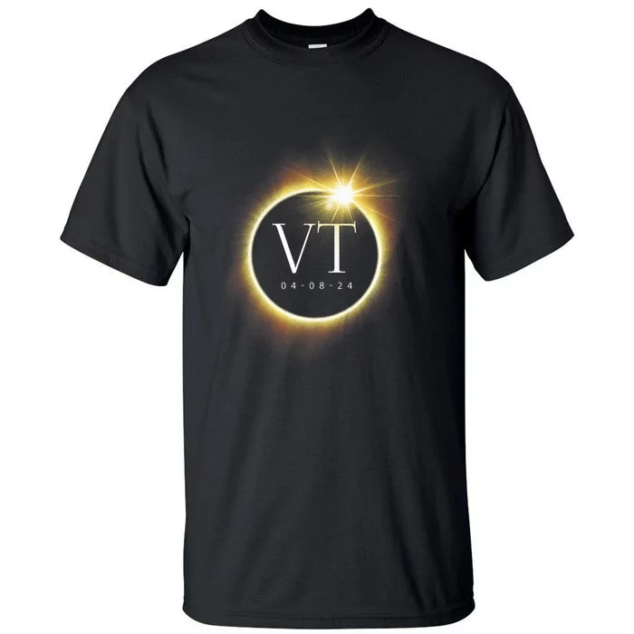 Vt Total Solar Eclipse 2024 Tall T-Shirt