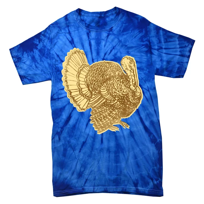 Vintage Thanksgiving Turkey Gift Tie-Dye T-Shirt