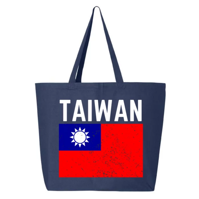 Vintage Taiwan Taiwanese Flag Pride Gift Funny Gift 25L Jumbo Tote