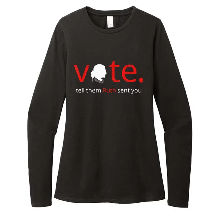 Vote Tell Them Ruth Sent You Feminist Rbg Womens CVC Long Sleeve Shirt