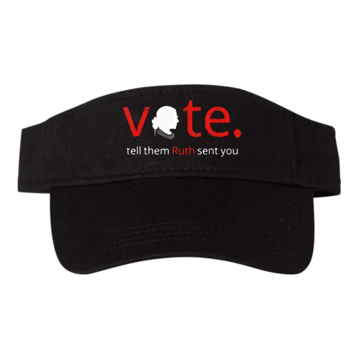 Vote Tell Them Ruth Sent You Feminist Rbg Valucap Bio-Washed Visor