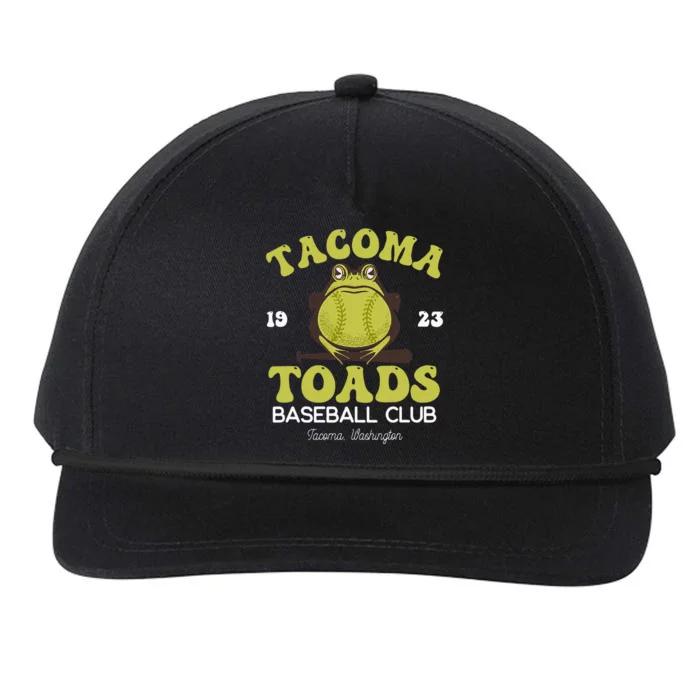 Vintage Tacoma Toads Retro Minor League Baseball Team Snapback Five-Panel Rope Hat