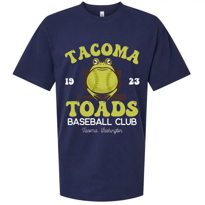 Vintage Tacoma Toads Retro Minor League Baseball Team Sueded Cloud Jersey T-Shirt