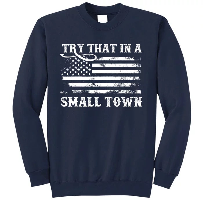 Vintage Cowboy Flag USA Tall Sweatshirt