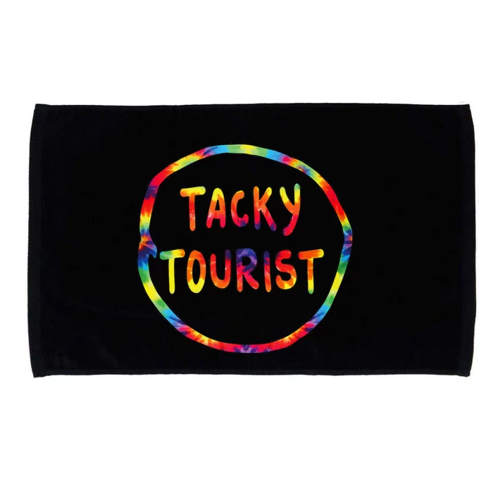 Vacation Tacky Tourist Costume Tie Dye Tacky Traveler Day Microfiber Hand Towel