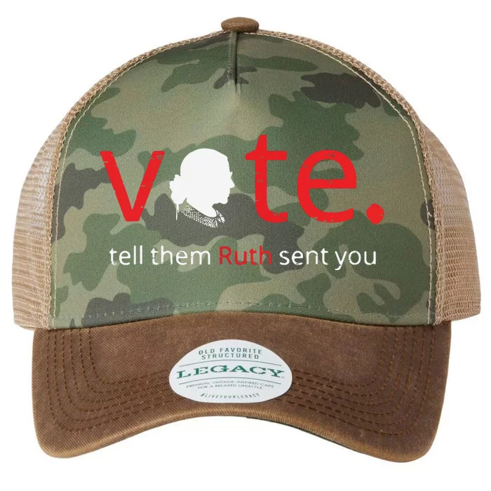 Vote Tell Them Ruth Sent You Feminist Rbg Gift For Women Legacy Tie Dye Trucker Hat