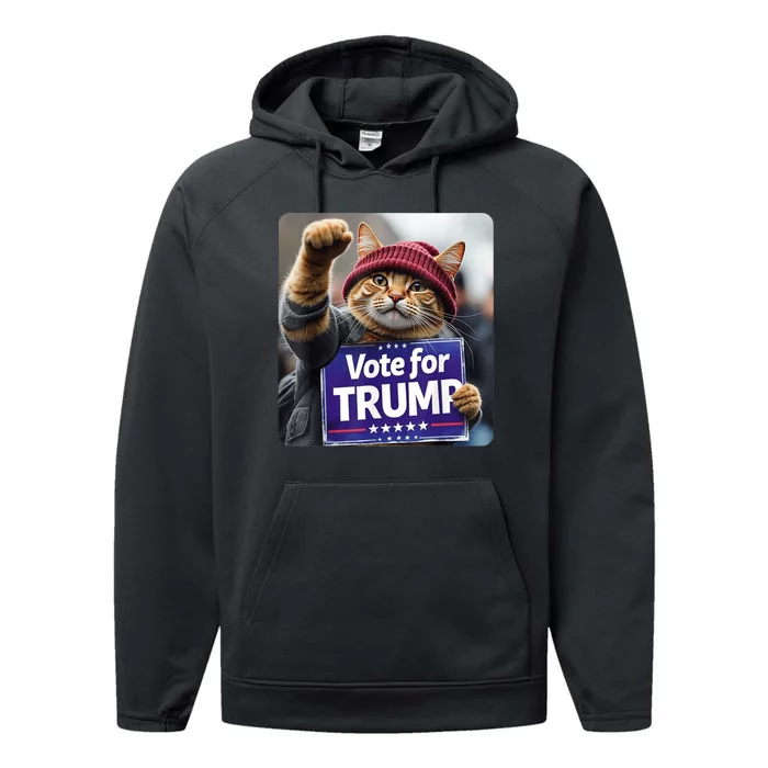 Vote Trump To Save Our Pets 2024 Maga Trump Performance Fleece Hoodie