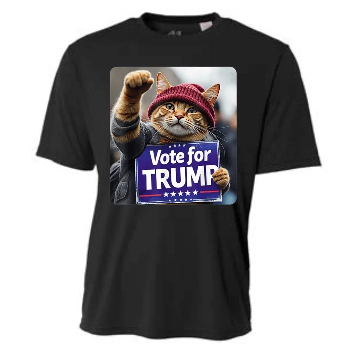 Vote Trump To Save Our Pets 2024 Maga Trump Cooling Performance Crew T-Shirt