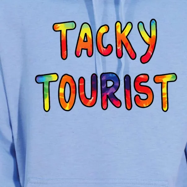 Vacation Tacky Tourist Costume Tie Dye Tacky Traveler Day Unisex Surf Hoodie