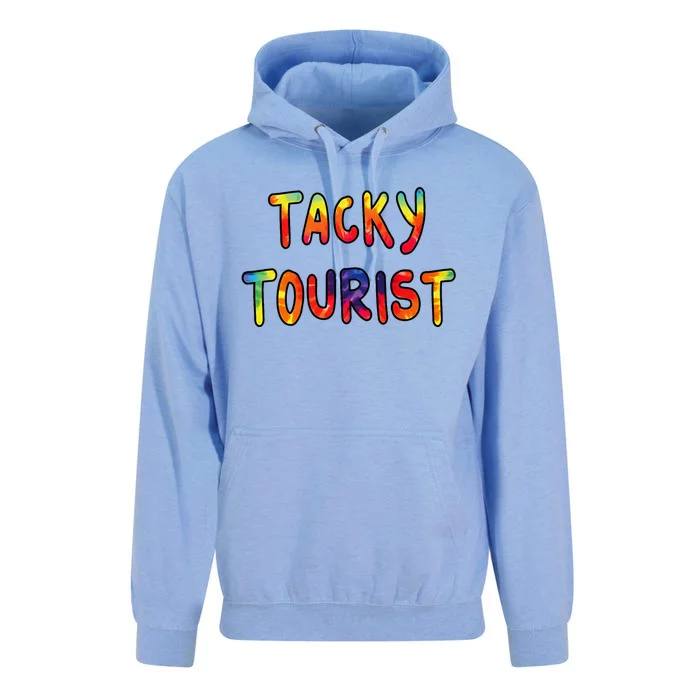 Vacation Tacky Tourist Costume Tie Dye Tacky Traveler Day Unisex Surf Hoodie