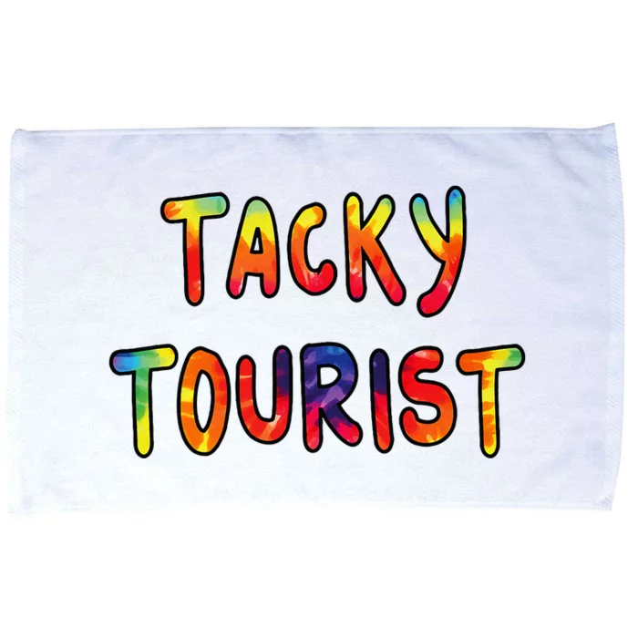 Vacation Tacky Tourist Costume Tie Dye Tacky Traveler Day Microfiber Hand Towel