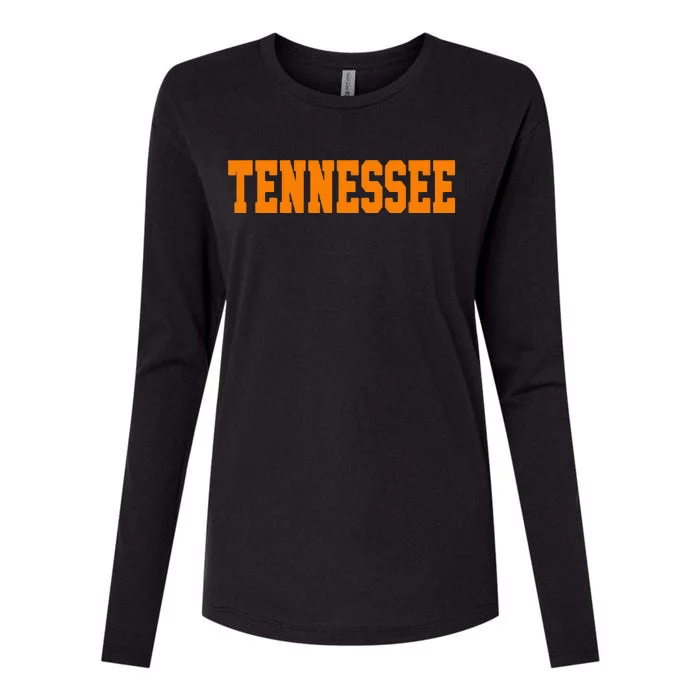 Vintage Tennessee Tennessee Women Retro Orange Womens Cotton Relaxed Long Sleeve T-Shirt