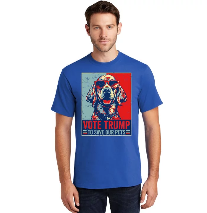 Vote Trump To Save Our Pets Trump Usa President 2024 Tall T-Shirt