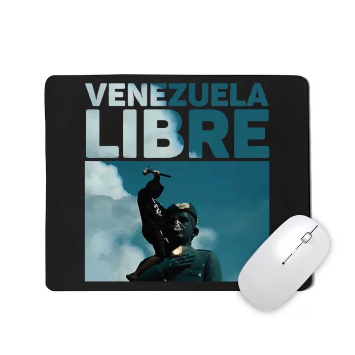 Venezuela To The End Fall Of The Statue Of Chavez Mousepad