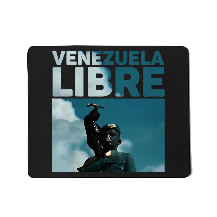 Venezuela To The End Fall Of The Statue Of Chavez Mousepad