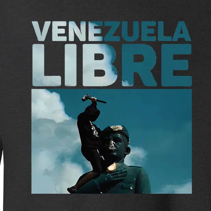 Venezuela To The End Fall Of The Statue Of Chavez Toddler Sweatshirt