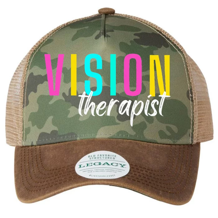 Vision Therapist Therapy Optical Optician Eye Clinic Career Legacy Tie Dye Trucker Hat