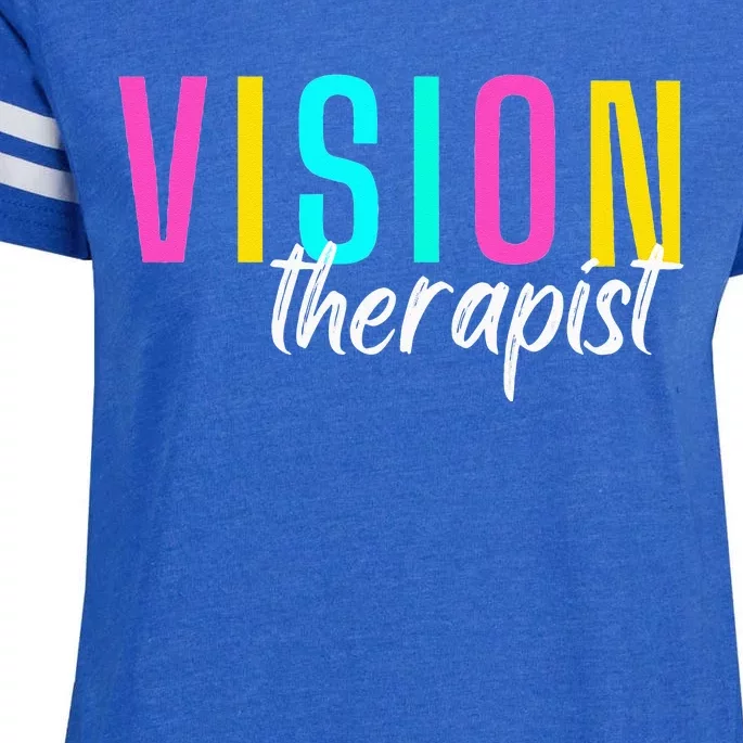 Vision Therapist Therapy Optical Optician Eye Clinic Career Enza Ladies Jersey Football T-Shirt