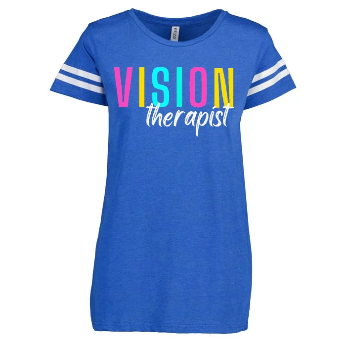 Vision Therapist Therapy Optical Optician Eye Clinic Career Enza Ladies Jersey Football T-Shirt