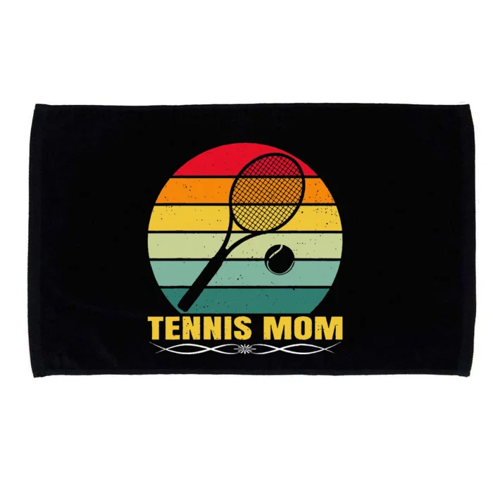 Vintage Tennis, Tennis Sports Lover Mom Mother's Day Microfiber Hand Towel