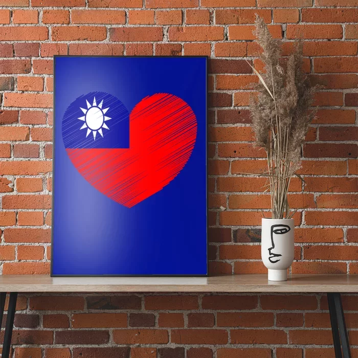 Vintage Taiwan Taiwan Flag Pride Support Taiwan Cool Gift Poster