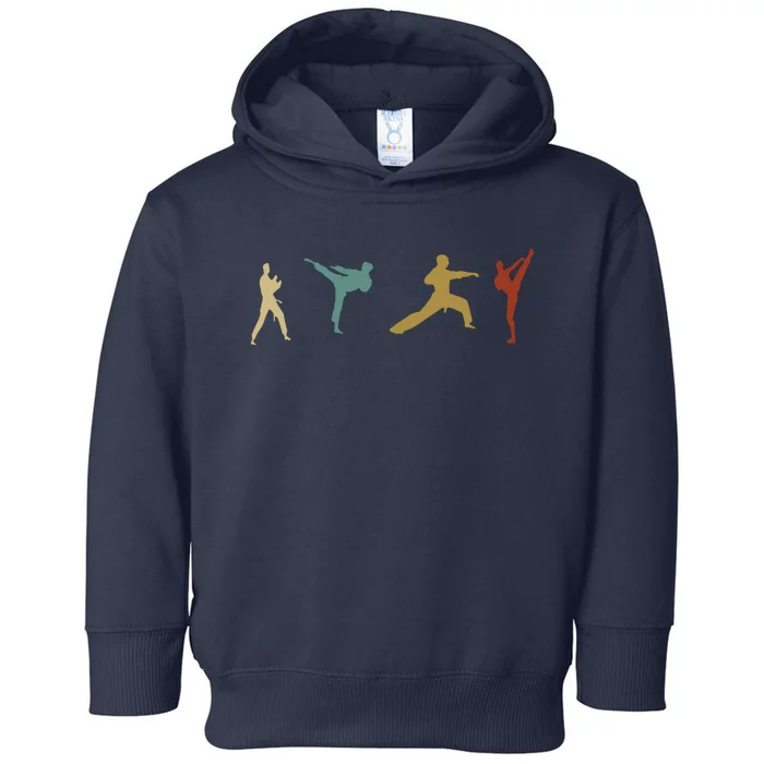 Vintage Taekwondo Tae Kwon Do Fighter Toddler Hoodie