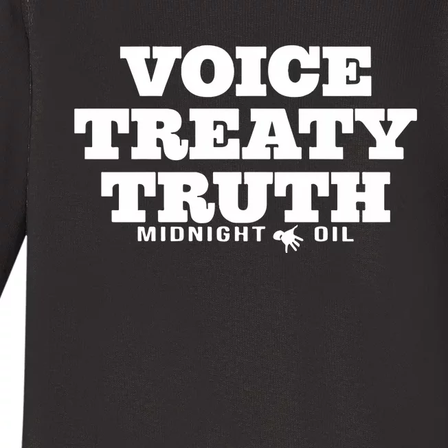 Voice Treaty Truth Midnight Oil Baby Long Sleeve Bodysuit