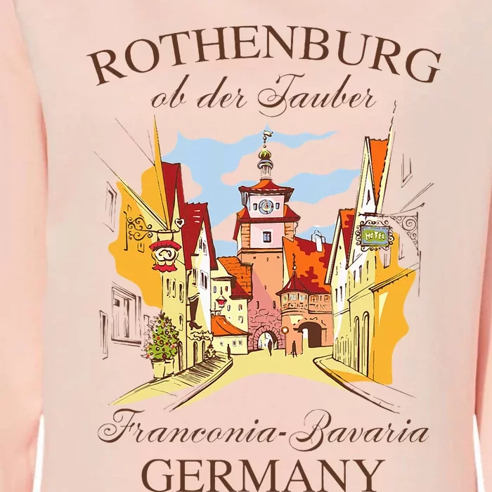 Vacation Traveling Travel Rothenburg Ob Der Tauber Germany Womens California Wash Sweatshirt