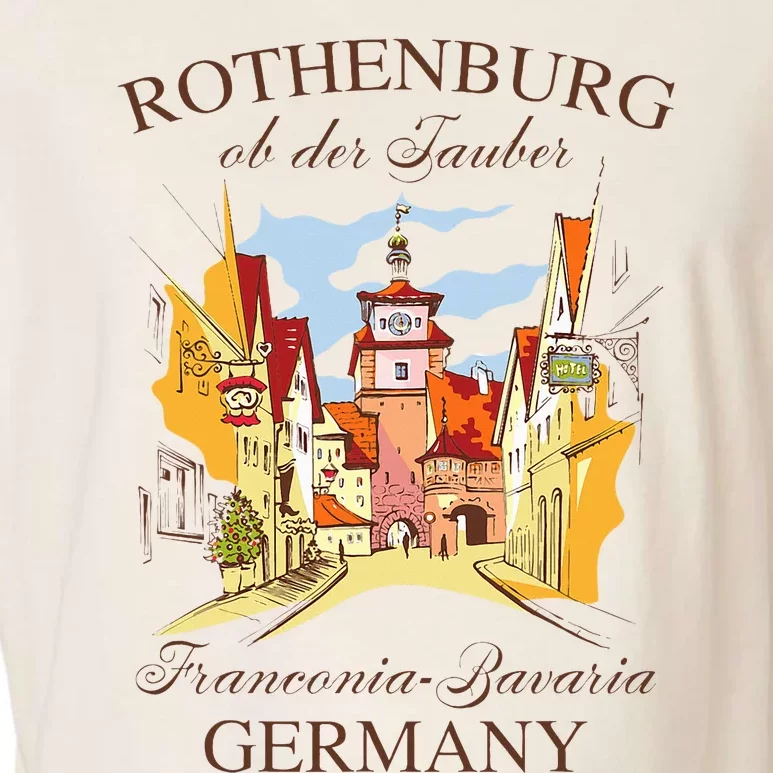 Vacation Traveling Travel Rothenburg Ob Der Tauber Germany Garment-Dyed Women's Muscle Tee