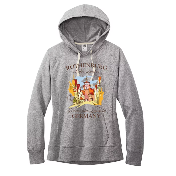 Vacation Traveling Travel Rothenburg Ob Der Tauber Germany Women's Fleece Hoodie